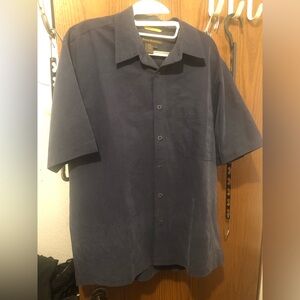 Royal Robbins Men's Dark Blue Casual Shirt